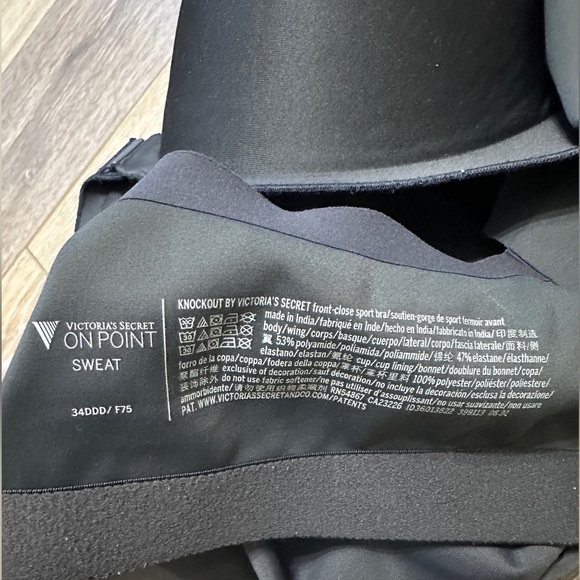 Victoria’s Secret Gray Front closure Sports Bra Size 34 DDD excellent - Picture 4 of 7